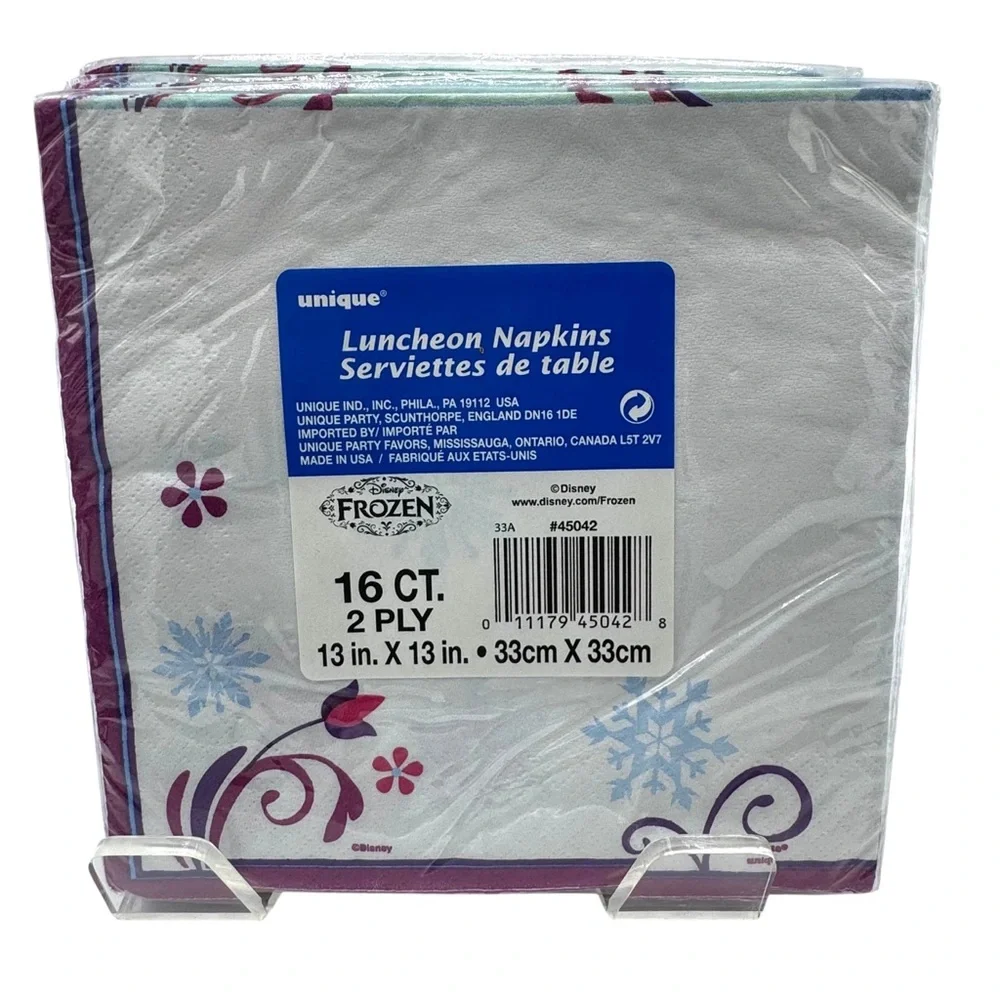 5 Packs of 8 Frozen Themed Luncheon Party Napkins = 40 total count of napkins